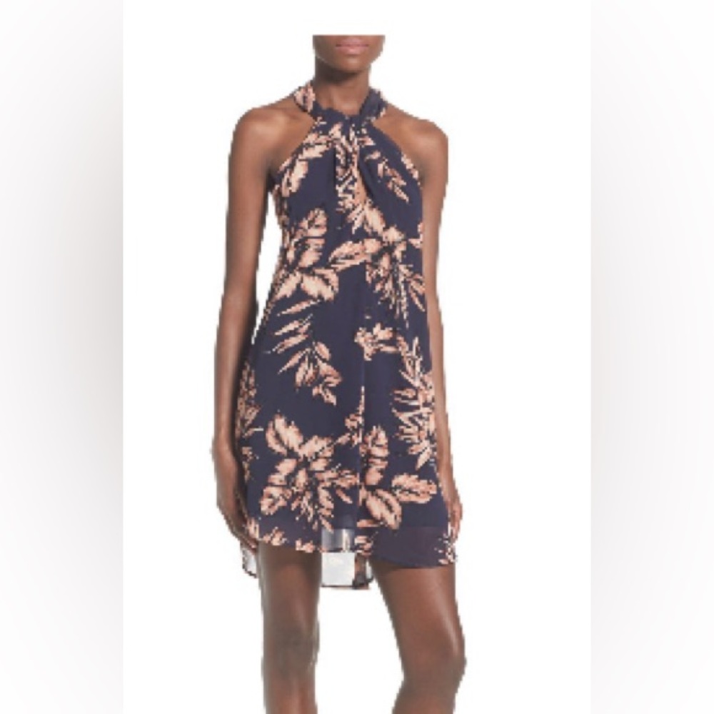ASTR Halter neck floral dress.